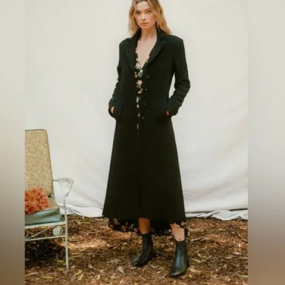 Christy Dawn - Vera Coat in Noir Wool
